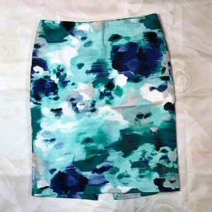 BHWM modern floral pencil skirt
